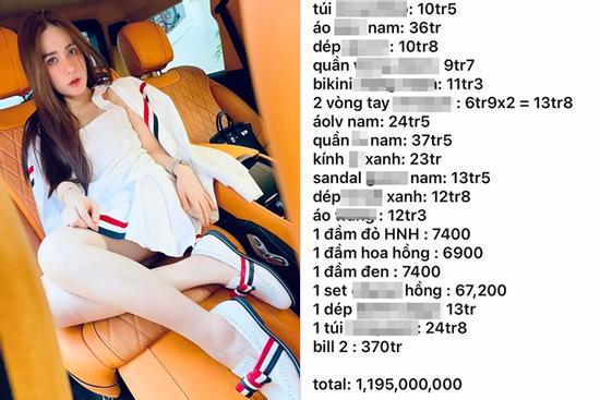 Sốc hóa đơn 1 lần mua sắm 'sương sương' của Đoàn Di Băng