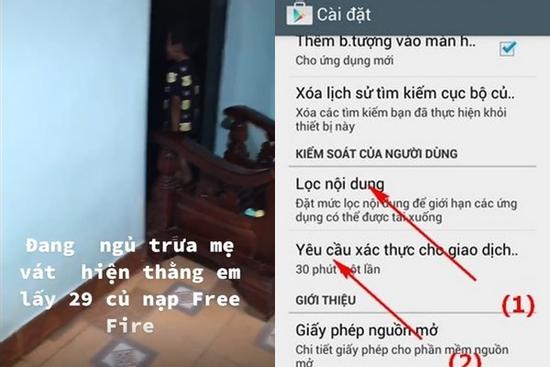 Xôn xao clip bé trai 'hack' 29 triệu của mẹ để nạp tiền chơi game