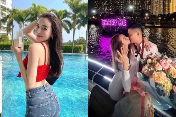 Cao Thai Ha swallowed her tears while her ex-lover proposed to Minh Hang