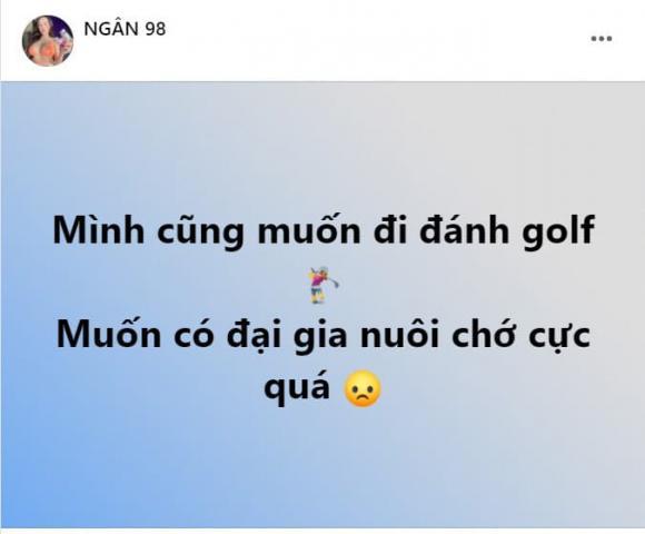 Ngân 98 đu chơi golf kiếm đại gia, Lương Bằng Quang nói gì?-2