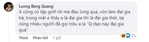Ngân 98 đu chơi golf kiếm đại gia, Lương Bằng Quang nói gì?-3