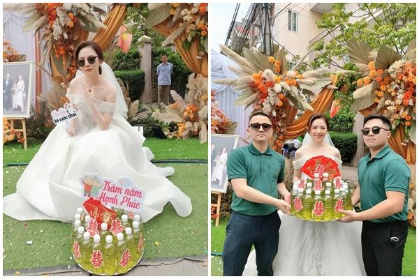Bac Giang bride was given 10 liters of gasoline by her friend on her wedding day