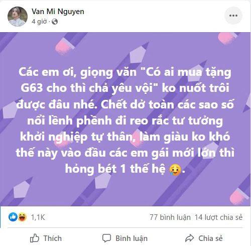 Mi Vân bàn sốc vụ tậu Mẹc G63 nhờ khởi nghiệp tự thân-2