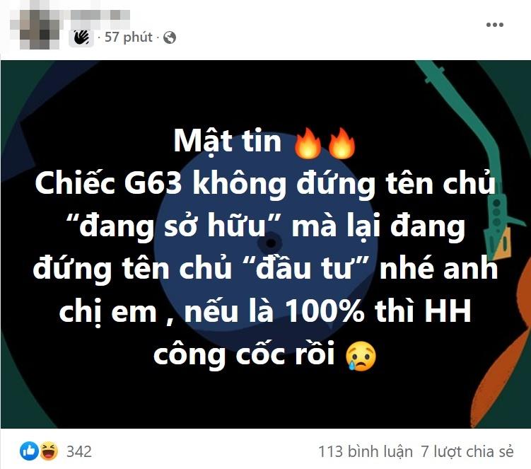 Ca sĩ H.H nghi lộ ảnh nhạy cảm, siêu xe G63 không phải chính chủ-3