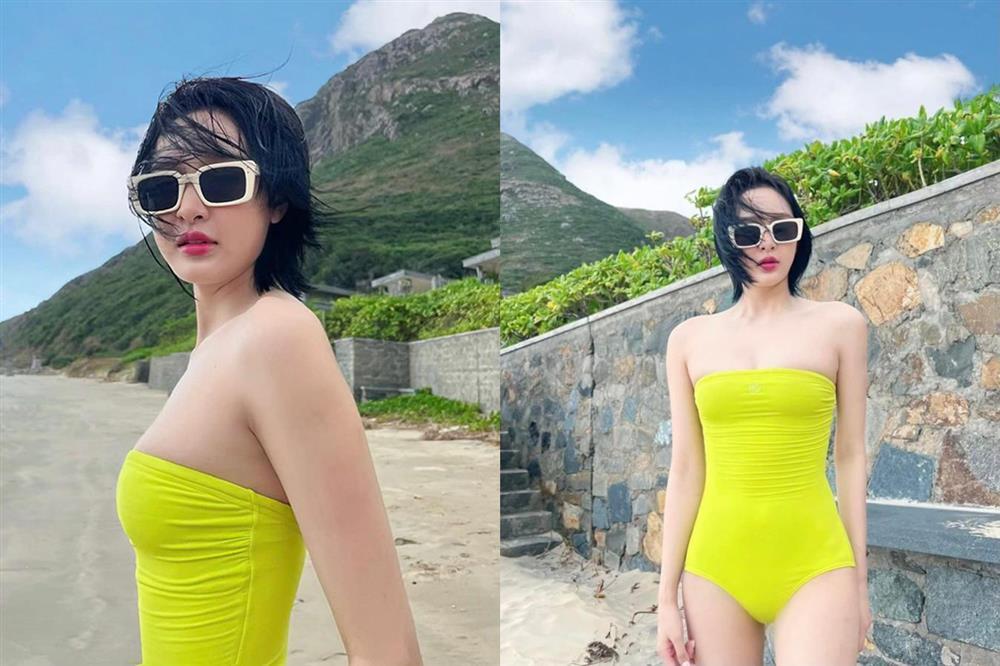 Hiền Hồ hễ đi nương tựa ở resort 6 sao là khoe thân miết-3