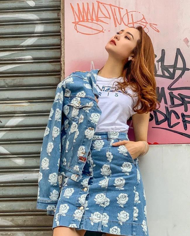 Mix đồ với chân váy jean đẹp đừng hỏi như Minh Hằng, Chi Pu-3