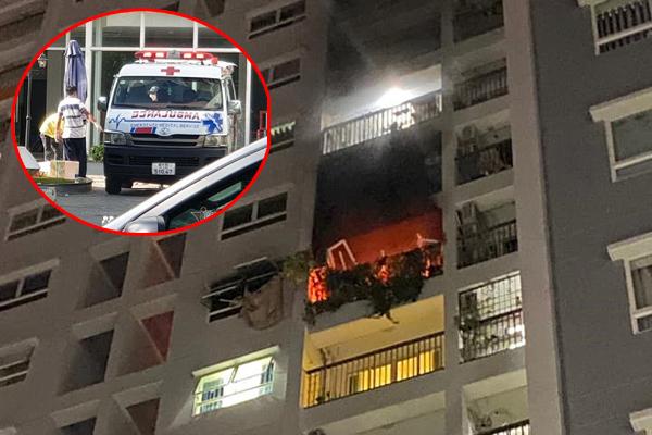 Fire at Carillon 5 apartment, mother and daughter jumped from the 10th floor to the ground and died