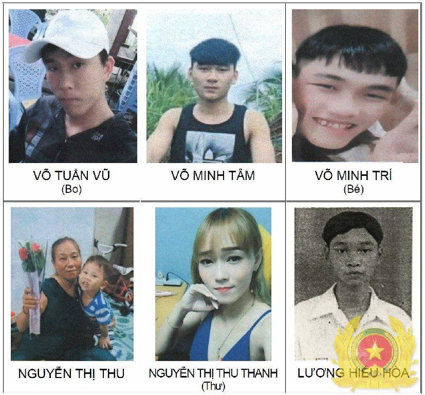 Truy nã, truy tìm cả nhà 5 người liên quan đến vụ án giết người-1