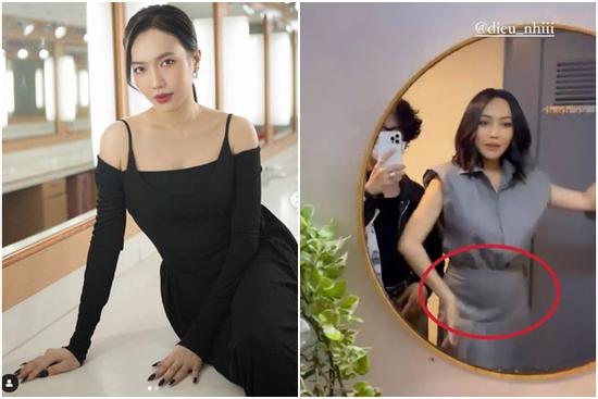 Diệu Nhi lại lộ bụng to như gái mới đẻ