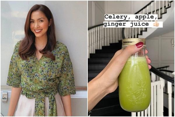 Ha Tang keeps her skin beautiful and increases collagen by drinking juice