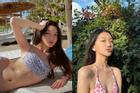 Con gái Vương Phi mặc bikini bé xíu, khoe body bốc lửa tuổi 15
