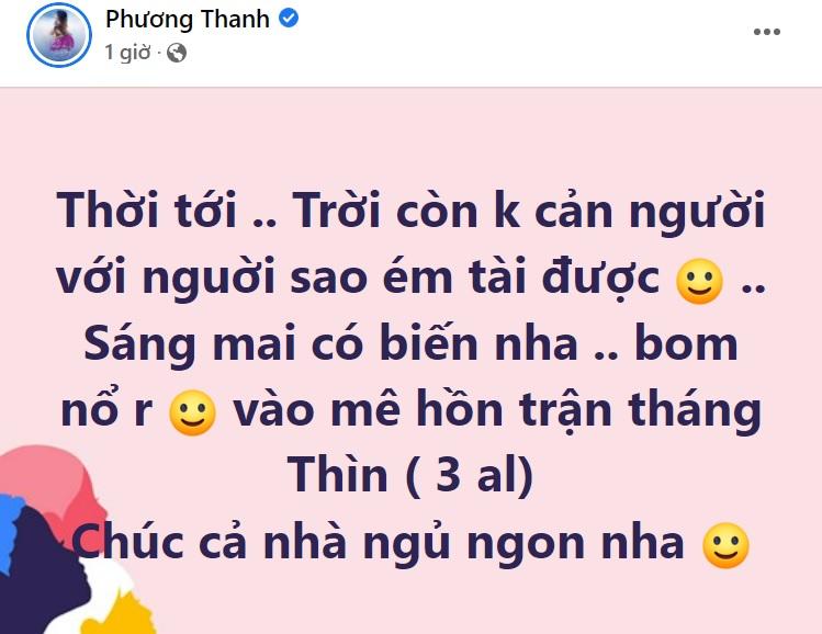Phương Thanh cấp báo showbiz có biến vào sáng nay 24/3-2