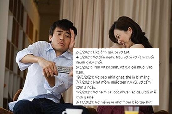 Chồng viết nhật ký chi tiết bị vợ bạo hành, dân mạng cười vỡ bụng