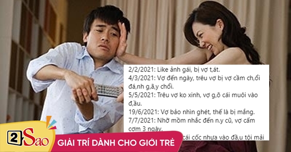 Husband writes a detailed diary of his wife’s abuse, netizens burst into laughter