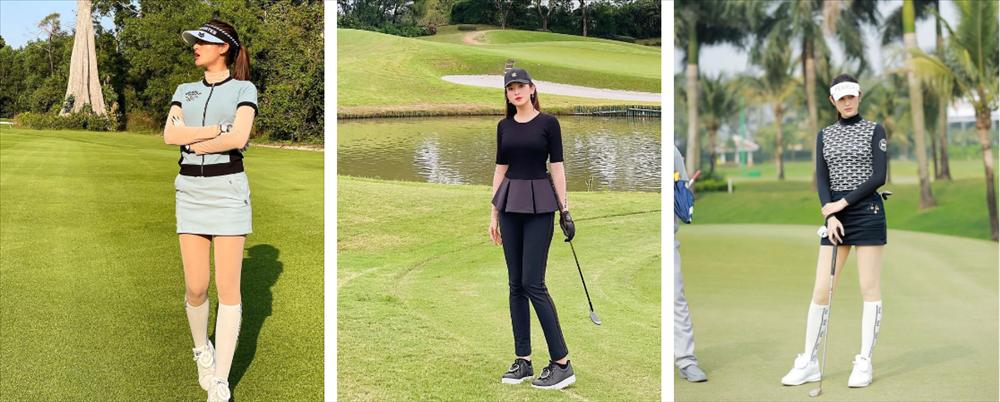 Phạm Hương hễ chơi golf là kín mít, khác hẳn dàn Hậu quê nhà-9
