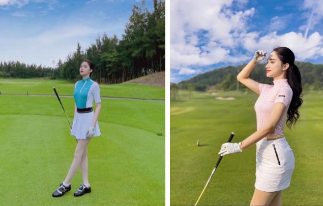 Phạm Hương hễ chơi golf là kín mít, khác hẳn dàn Hậu quê nhà-7