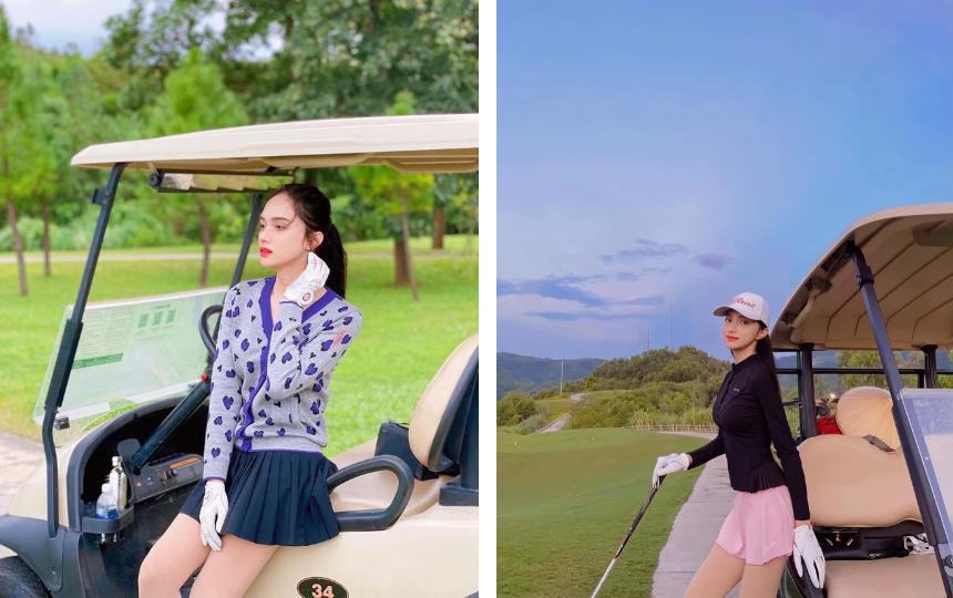 Phạm Hương hễ chơi golf là kín mít, khác hẳn dàn Hậu quê nhà-8