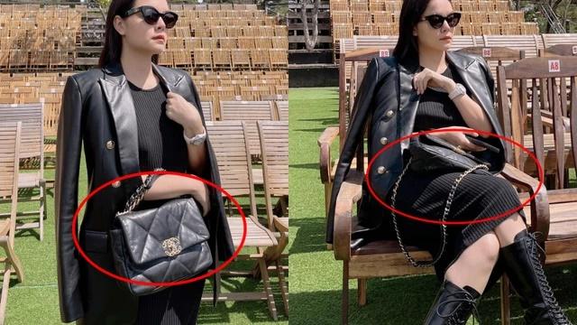 Chiêu diện đồ đen giấu bụng bầu to tướng của Phạm Quỳnh Anh-7