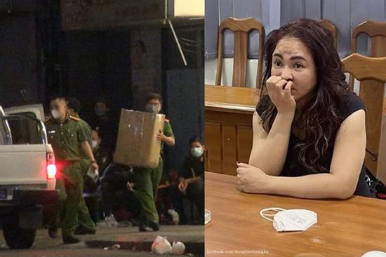 Thu giữ nhiều thùng tài liệu sau khi khám xét nhà bà Phương Hằng