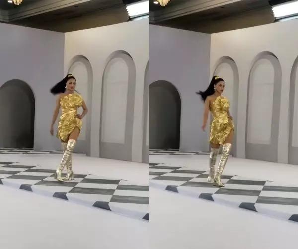 Vũ Thu Phương bưng bánh trôi đi catwalk thách thức antifan?-1