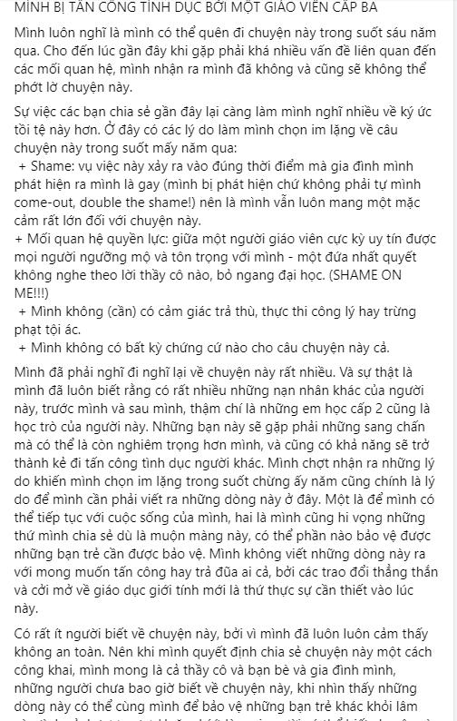 Nạn nhân tố thầy giáo tấn công tình dục: Thầy sờ soạng, lắc qua lắc lại-2