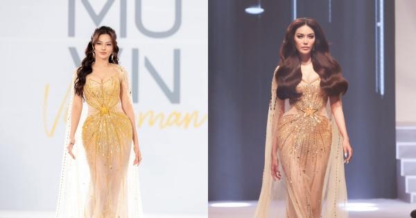 Vu Thu Phuong, Lan Khue compare curves when wearing the same skirt