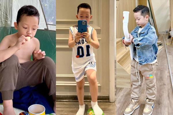 Ly Kute shows off a series of unpublished photos of her 6-year-old son