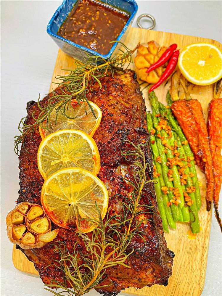 Làm sườn nướng tảng thơm nức mũi, ăn miếng nào chất miếng ấy-2