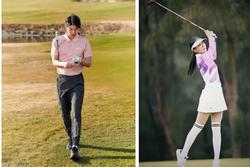 Văn Mai Hương công khai chồng trên sân golf