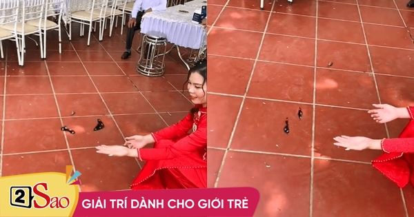 The wedding appeared a pair of strange butterflies, netizens suspected the bride was a trick