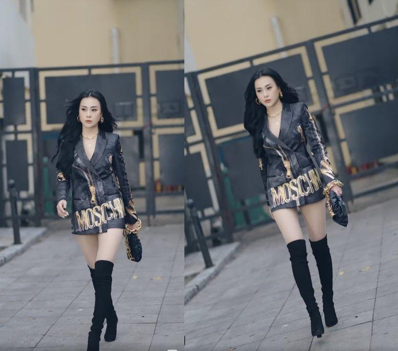 Phương Oanh catwalk giữa đường, ảnh hậu trường mới sốc-1