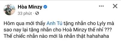 Hòa Minzy khoe nhẫn khủng trai đẹp tặng sau chia tay thiếu gia-2