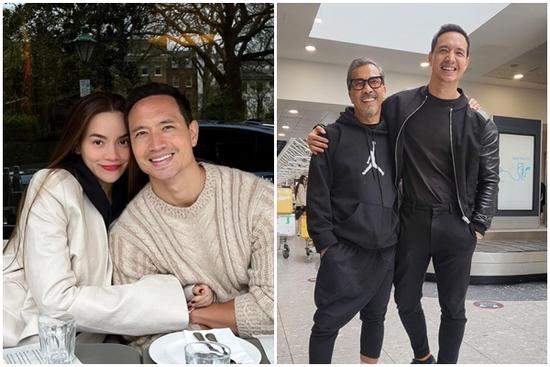 Kim Lý xuống sắc không phanh khi 'kề má' Hà Hồ nơi trời Tây