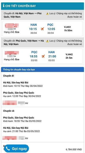 Giá vé máy bay đi Phú Quốc đạt đỉnh-1
