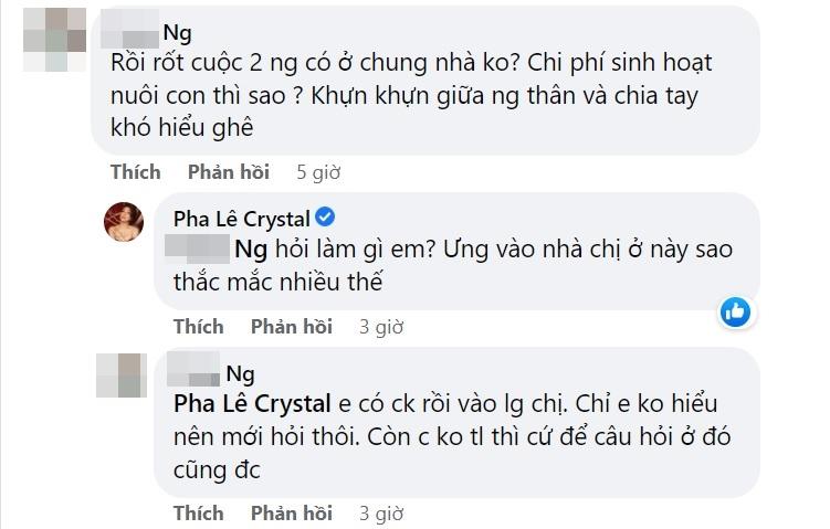 Bị chất vấn sống chung với chồng cũ, Pha Lê nói gì?-2
