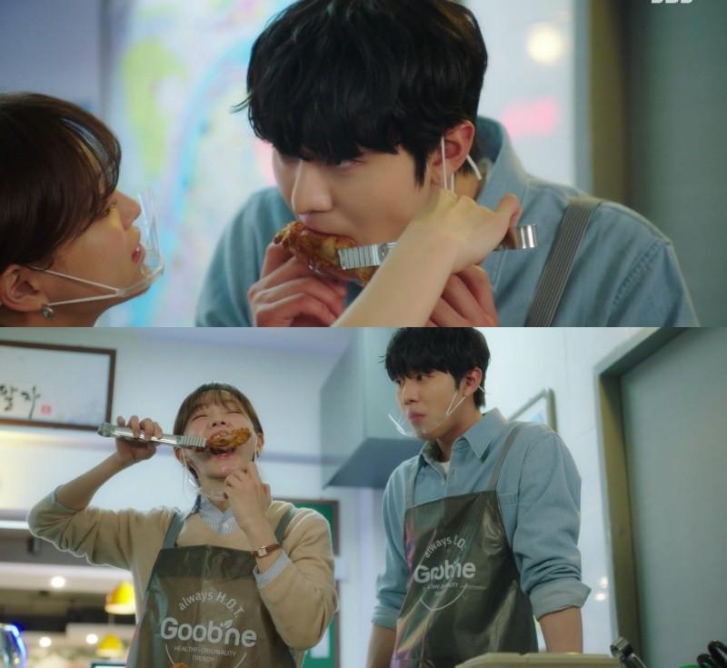 Hậu trường Hẹn Hò Chốn Công Sở: Ahn Hyo Seop - Kim Sejeong thân mật-1