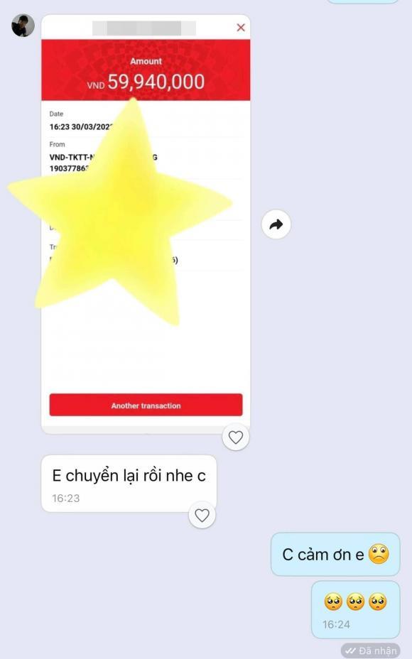 Băng Di gây sốc khi chuyển nhầm 60 triệu cho shipper và cách xử lý-1