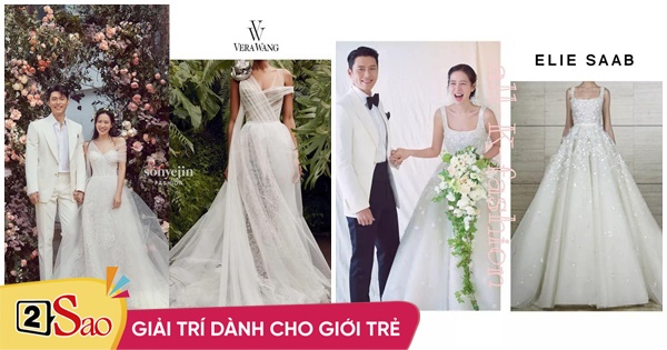 2 wedding dresses that turn Son Ye Jin into a princess costing nearly 1 billion