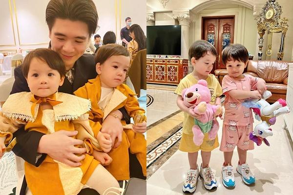 Do Quang Vinh shows a very good picture of his twins