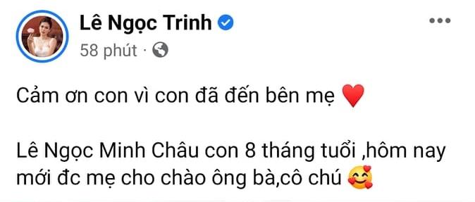 Mỹ nhân xuống tóc Ngọc Trinh công khai con gái 8 tháng tuổi?-2