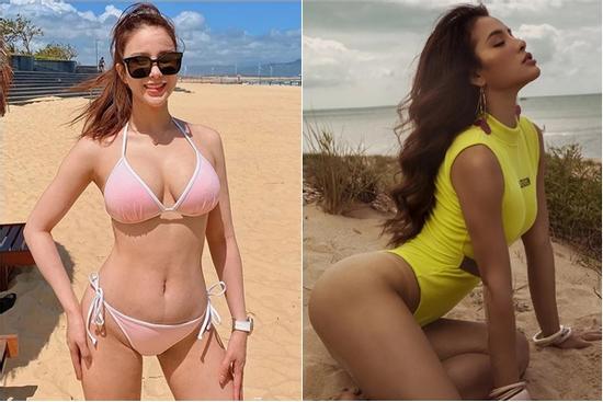 Sao Việt lộ khuyết điểm khi diện bikini: Mỡ thừa, ngực lép, rạn da đủ cả