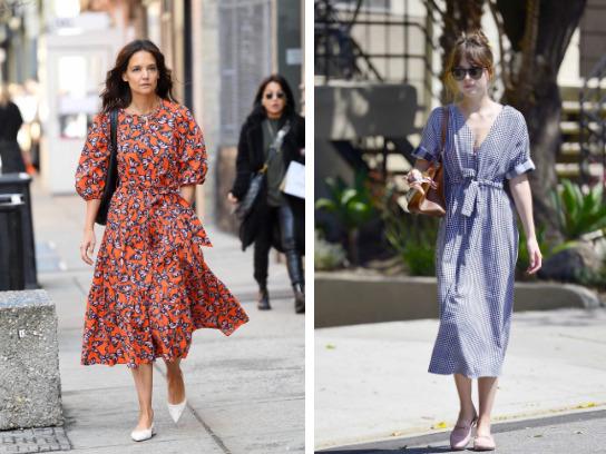 Hollywood beauties prefer feminine patterned dresses-6