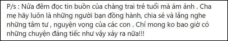 Dàn sao Việt lên tiếng vụ nam sinh nhảy lầu đúng 1/4-3