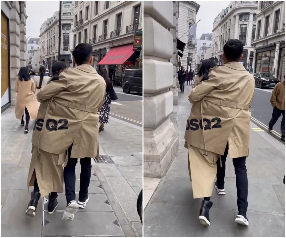 Lệ Quyên và bồ trẻ khoác chung áo, ôm ấp nhau trên phố-3