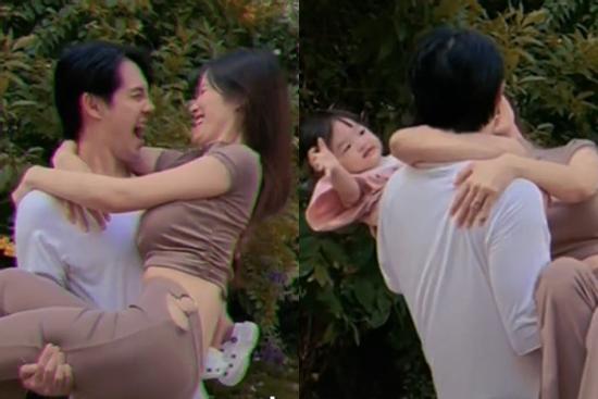 Ông Cao Thắng bế vợ lẫn con nhẹ bẫng, đừng đùa ông chú U40