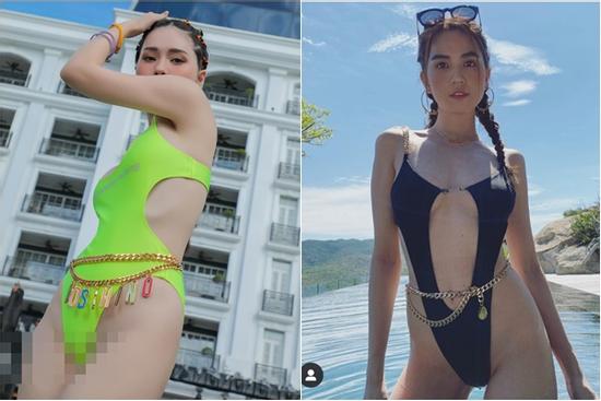 Đoàn Di Băng mặc bikini lộ hiểm, góc chụp nhạy cảm hơn Ngọc Trinh