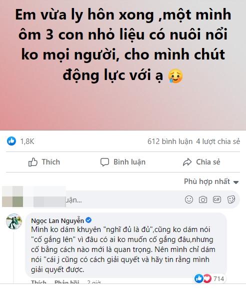 Phản ứng Ngọc Lan trước nỗi lo sợ của bà mẹ đơn thân 3 con-2