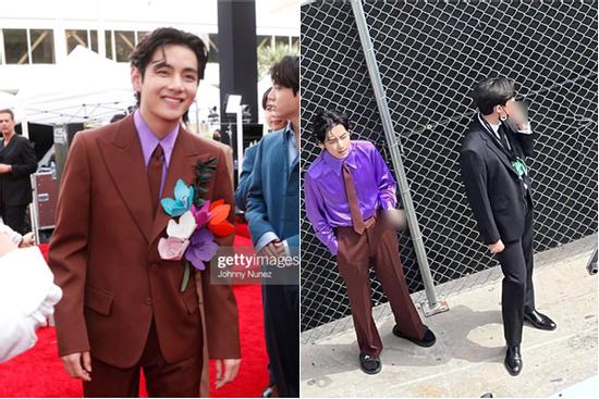 Nam thần V BTS hành động tranh cãi sau cánh gà Grammy 2022