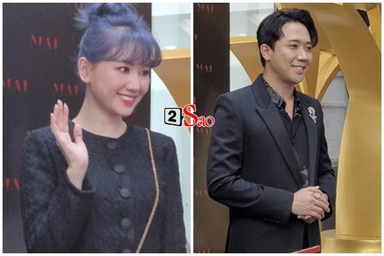 Trấn Thành - Hari Won đeo nhẫn kim cương khủng đi họp báo phim