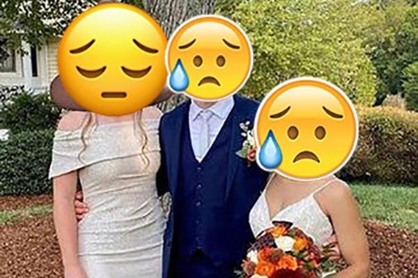 The bride was upset when she saw the dress her brother-in-law wore to the wedding